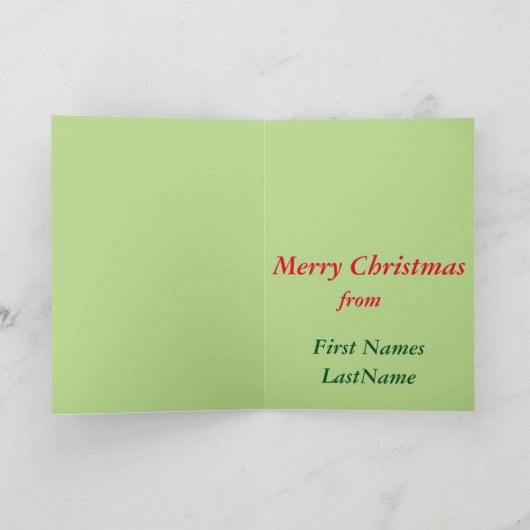 OUDE KERST KAART (Binnen)