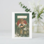 Oude kerst, Kerk Feestdagenkaart (Staand voorkant)