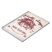 Oude Kerst Kerstmis Notitieboek (Linkerzijde)