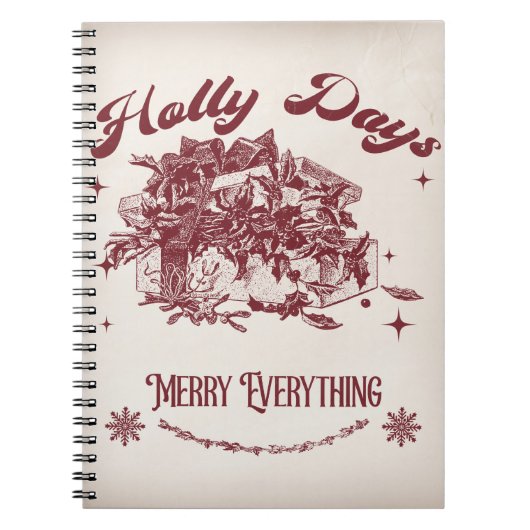 Oude Kerst Kerstmis Notitieboek (Voorkant)
