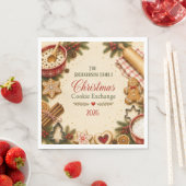 Oude Kerst Koek Uitwisseling Servetten (Insitu)