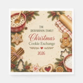 Oude Kerst Koek Uitwisseling Servetten