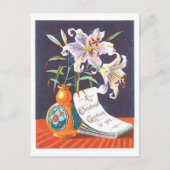 Oude kerst, Lily Feestdagenkaart (Voorkant)