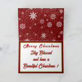 Oude Kerst Mooie Feestelijke Collectie Kaart (Binnen)