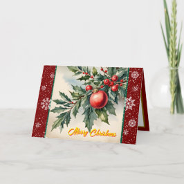 Oude Kerst Mooie Feestelijke Collectie Kaart