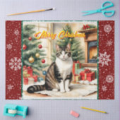 Oude Kerst Mooie vakantie Collectie Tissuepapier (Craft)