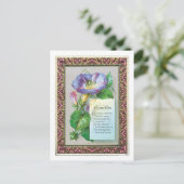 Oude kerst, morende glorie feestdagenkaart (Staand voorkant)