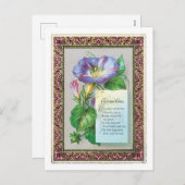 Oude kerst, morende glorie feestdagenkaart (Voorkant / Achterkant)