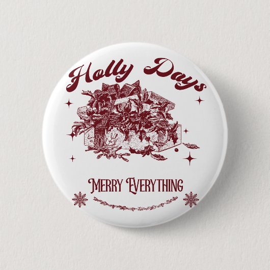 Oude Kerst Oude Kerstmis Ronde Button 5,7 Cm (Voorkant)