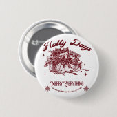 Oude Kerst Oude Kerstmis Ronde Button 5,7 Cm (Voorkant /achterkant)