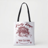Oude Kerst Oudejaarsdag Tote Bag (Voorkant)
