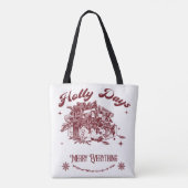 Oude Kerst Oudejaarsdag Tote Bag (Achterkant)