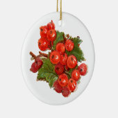 Oude kerst, Redbesant Keramisch Ornament (Rechts)