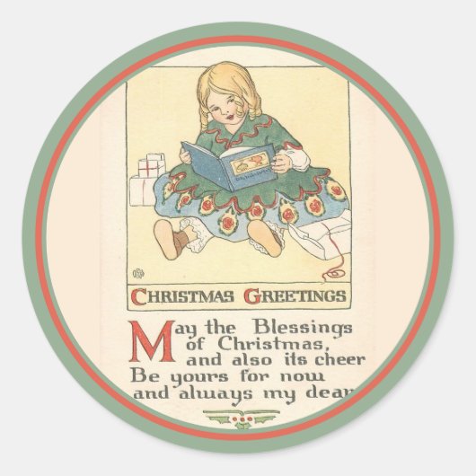 Oude Kerst stickers (Voorkant)