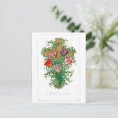 Oude kerst, Tulip Feestdagenkaart (Staand voorkant)