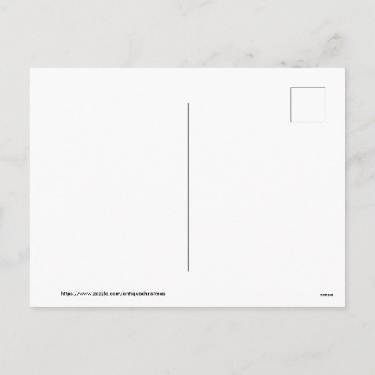 Oude kerst, Tulip Feestdagenkaart (Achterkant)