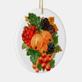Oude kerst, vruchten keramisch ornament (Rechts)