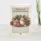 Oude Kerst Wensen Kaart (Voorkant)