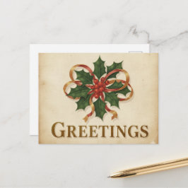 Oude kerstansichtkaart briefkaart