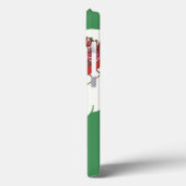 Oude Kerstavond, Retro Kerstman in slee Case-Mate iPhone Case (Achterkant / Links)