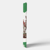 Oude Kerstavond, Retro Kerstman in slee Case-Mate iPhone Case (Achterkant / Rechts)