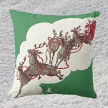 Oude Kerstavond, Retro Kerstman in slee