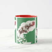 Oude Kerstavond, Retro Kerstman in slee Mok (Midden)