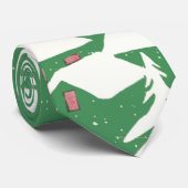 Oude Kerstavond, Retro Kerstman in slee Stropdas (Opgerold)