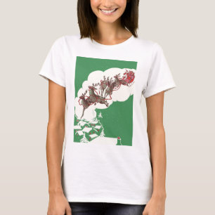 Oude Kerstavond, Retro Kerstman in slee T-shirt