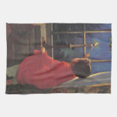 Oude Kerstavond van Jessie Willcox Smith Theedoek (Horizontaal)