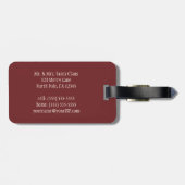 Oude kerstavond Victoriaanse kerstman slee Bagagelabel (Achterkant horizontaal)