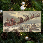 Oude Kerstavond Victoriaanse kerstman slee Poster