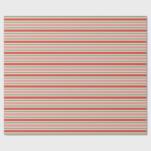 Oude kerstband roze rood cadeaupapier (Vlak)