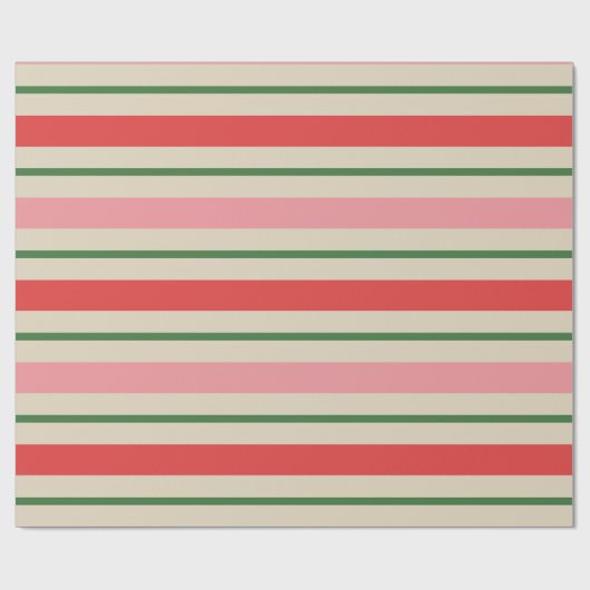 Oude kerstband roze rood cadeaupapier (Vlak)