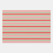 Oude kerstband roze rood inpakpapier vel (Voorkant 2)