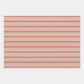 Oude kerstband roze rood inpakpapier vel (Voorkant)