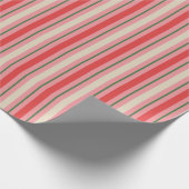 Oude kerstbandroze met fashioned Retro Cadeaupapier (Hoek)