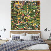 Oude Kerstboom Close-up Canvas Afdruk (Insitu (Slaapkamer))