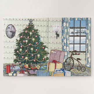 Oude kerstboom legpuzzel