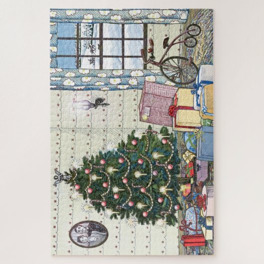 Oude kerstboom legpuzzel (Verticaal)