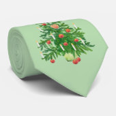 Oude kerstboom met een ster Lichtgroen Stropdas (Opgerold)