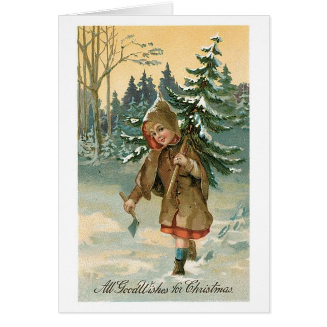 Oude kerstboom met kerstmis (Voorkant)