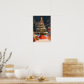 Oude kerstboom poster (Keuken)