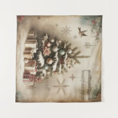 Oude Kerstboom Wandtapijt Wandkleed (Voorkant (horizontaal))
