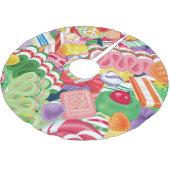 Oude kerstboomrok met gevesdroogde Snoep Kerstboom Rok (Gekanteld)