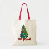 Oude kerstboomslogan tote bag (Voorkant)