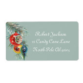 Oude kerstborden Sliday-label Etiket (Voorkant)