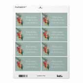 Oude kerstborden Sliday-label Etiket (Full Sheet)