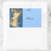 Oude kerstcadeautiket sticker (Tas)