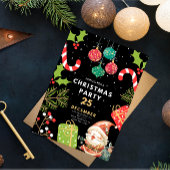Oude Kerstfeest Uitnodiging, Kerstavond  Kaart